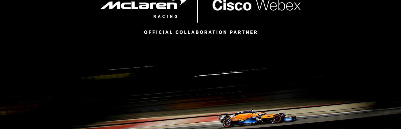 Cisco Webex named Official Collaboration Partner of McLaren Formula 1 team